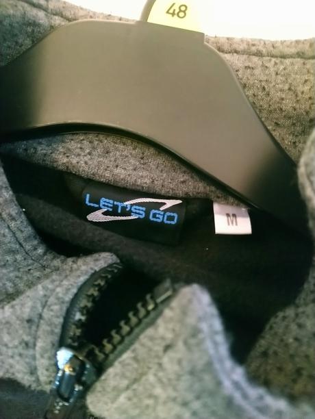 Pánska čierno sivá mikina, lets go, xl, xl