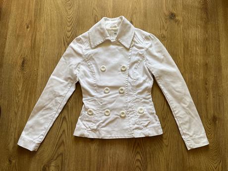 Prechodný kabátik / hrubšie sako veľ. xs/34, h&m,xs