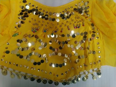 2 dielny orientálny kostým na brušný tanec, xl, 