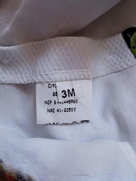 Dievčenské kvetované šaty s mašličkou (3m.), 62