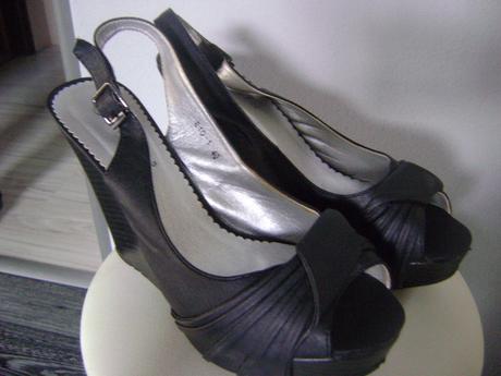 Čierné sandálky,40, 40