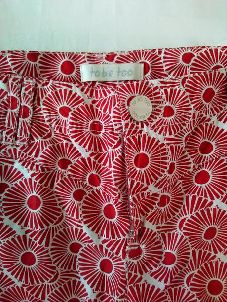 Trištvťáky s červeno bielym vzorom to bee to, xs/s, s