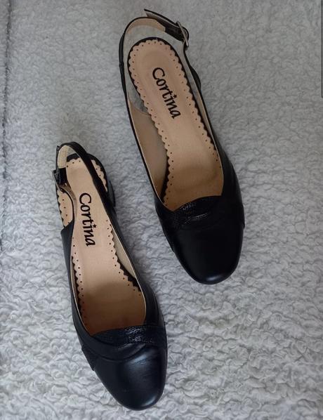 Čierne topánky/ lodičky č.40, 40