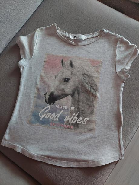 Tričko s koníkom 134, h&m,134
