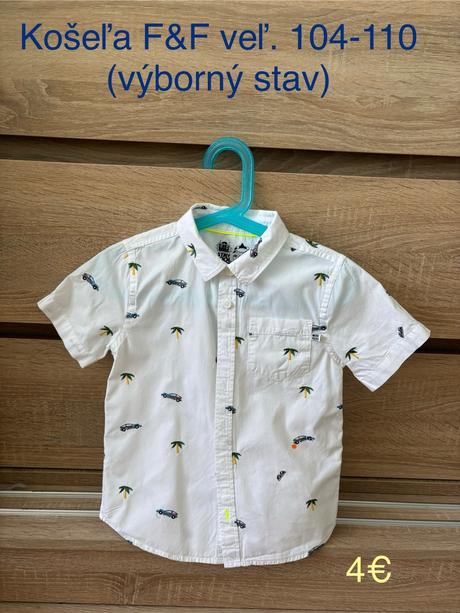 Košeľa f&f veľ. 104-110, f&f,104