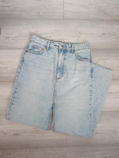 Sukňa jeans, stradivarius,s