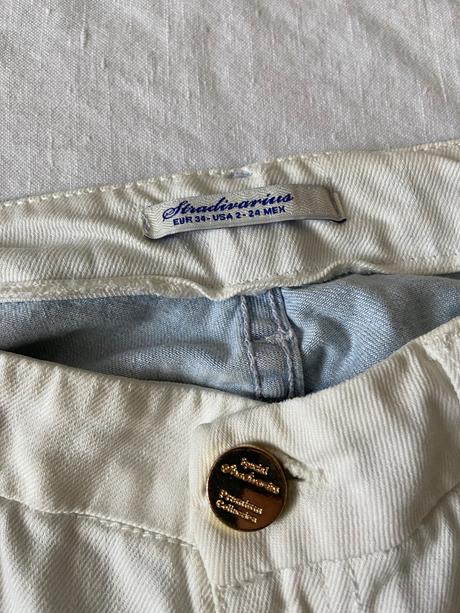 Stradivarius bicolor roztrhané džínsy, stradivarius,xs