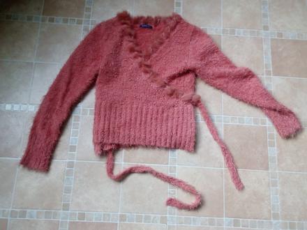 Zavinovací svetrík, s