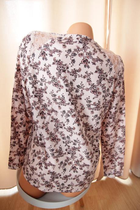 Ružová kvetinová blúzka, s/m, s