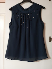 Tmavomodrá blúzka, orsay,38