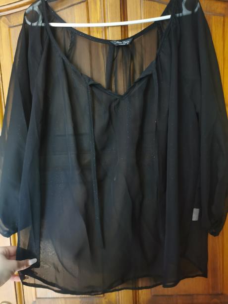 Priesvitný top/tunika, xl