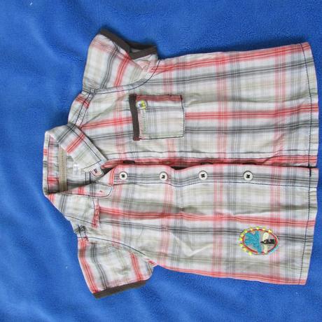 Košeľa krátky rukáv 6 až 9 mes. cena 3 eura, mamas & papas,74