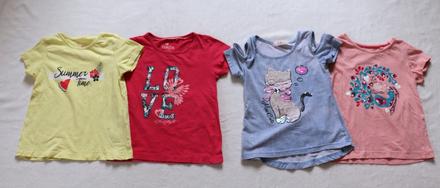 Tričká 4ks, lupilu,98
