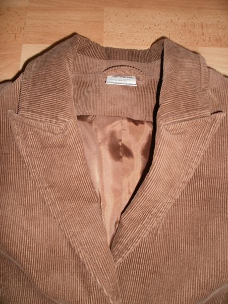 1x oblečené menčestrové sako s/m, 36