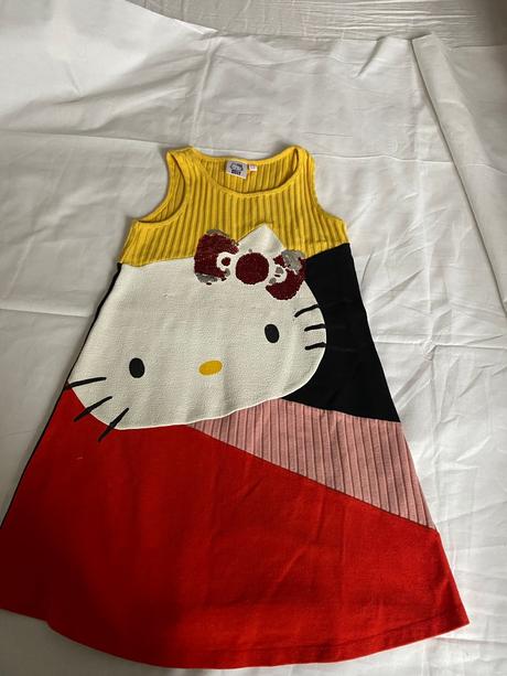 Farebné šaty hello kitty, desigual,128