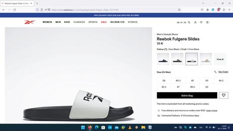 Reebok classic leather, šľapky reebok, reebok,42