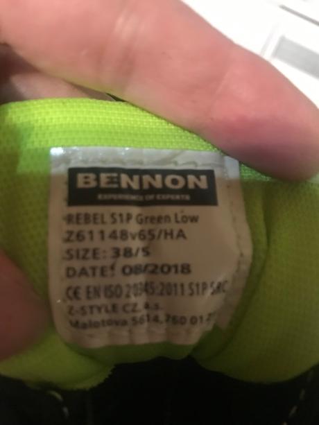 Pracovná bezpečnostná poltopánka bennon, 38