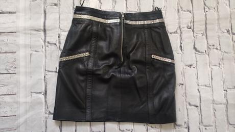 Kožená sukňa, mango,34