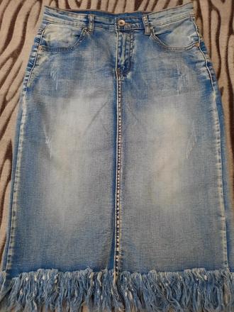 Riflová sukna italy vel.s, s