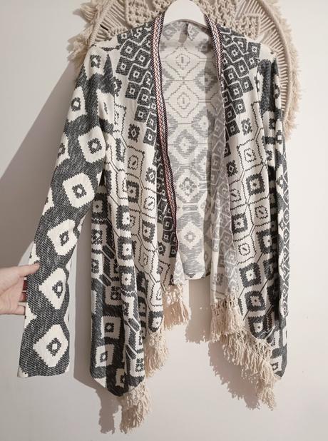 Kardigán so strapcami, fishbone,l