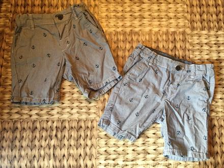 Krásne kotvičkové kratase 2ks, h&m,86