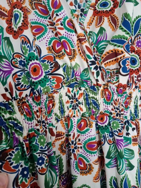 Vzorované ľahké letné šaty, l