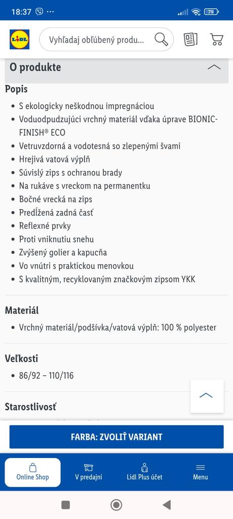 Lyžiarska bunda, lupilu,116