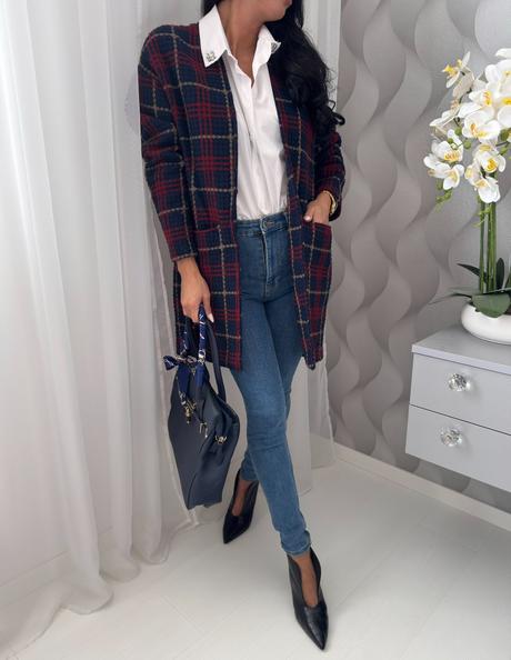 Milano - káro prechodný blazer, m