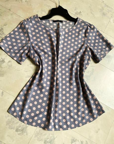 Hodvábna bodkovaná blúzka, mohito,m