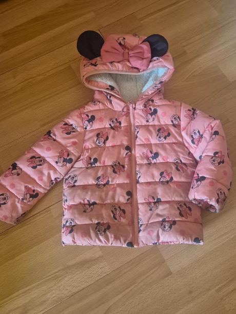 Zimna bunda minnie s uškami a mašľou, f&f,86
