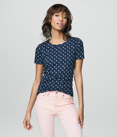 Navy tricko prince & fox vel.m, aeropostale,m