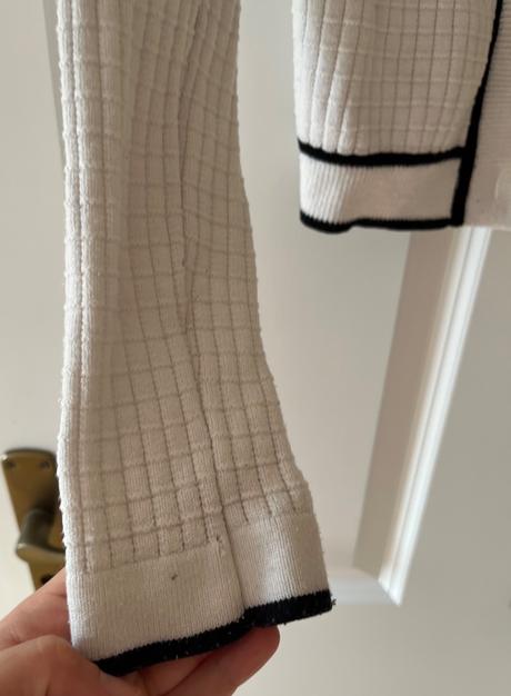 Čierno - biely elegantný kardigan, amisu, xs/34, amisu,xs