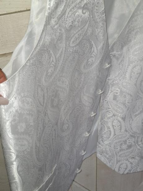 Svadobná vesta+kravata+spona+manžetové gombíky, xl