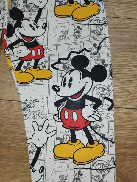 Tepláky mickey mouse, h&m,140