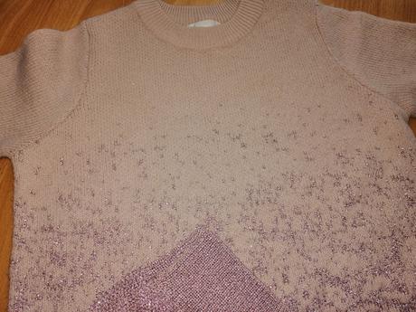 Ružový svetrík h&m, h&m,xs