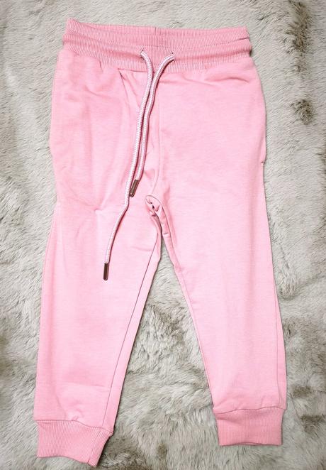 Detské bavlnené tepláky ružové klasické, 80 - 176