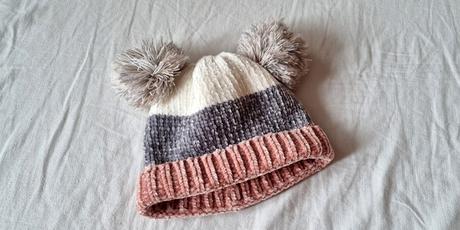 Zimná detská čiapka s 2 brmbolcami, 86