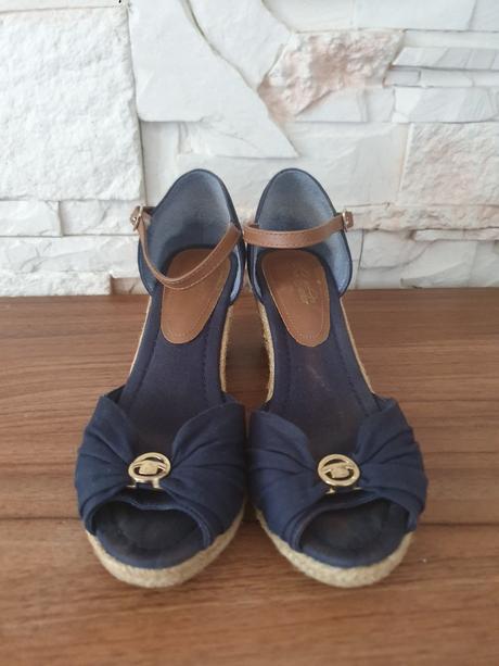 Tmavomodré sandále tom tailor vel.40, tom tailor,40