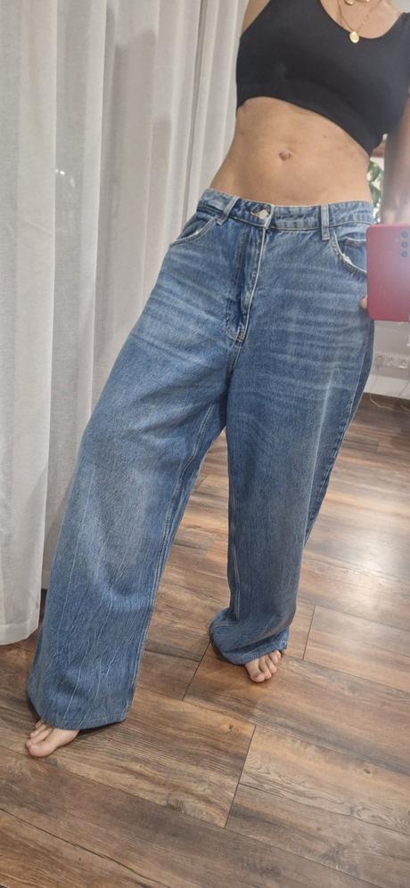 Rifle zara baggy barrel jeans 40/42, zara,40