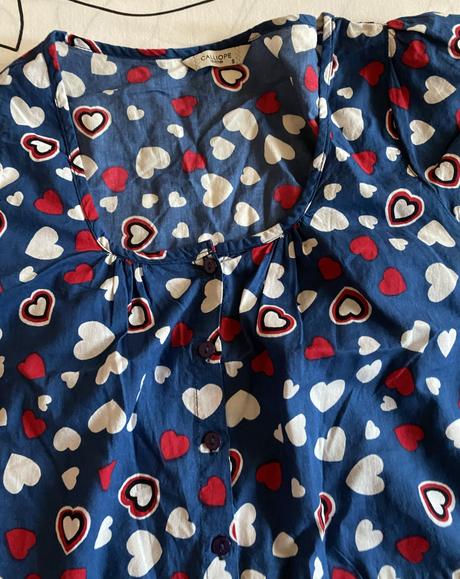 Letná blúzka - tunika so srdiečkami calliope v. s, calliope,s