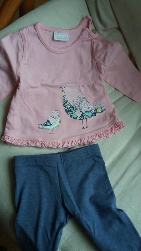 Dojčenská súprava leginy tričko 56, f&f,56