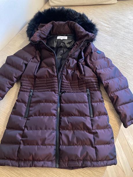 Luxusny paperovy kabat calvin klein, calvin klein,m