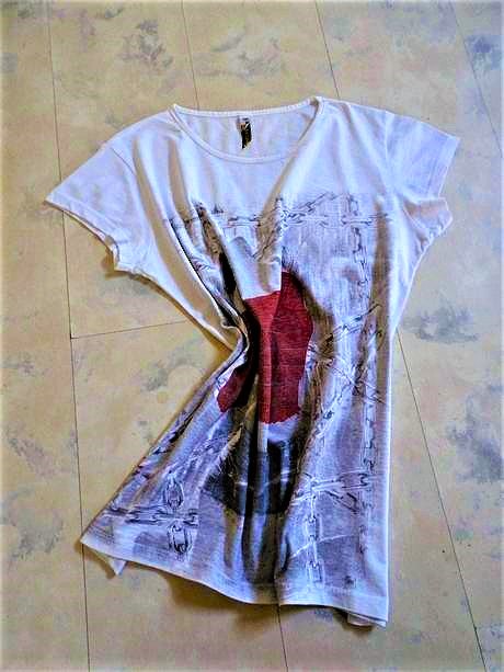 Maľované tričko, l