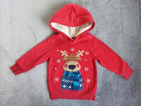 Teplá vianočná mikina zn.george veľ.92-98, 98