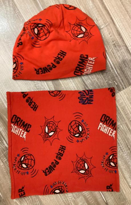 Prechodná súprava marvel,čiapka+nákrčnik, 116