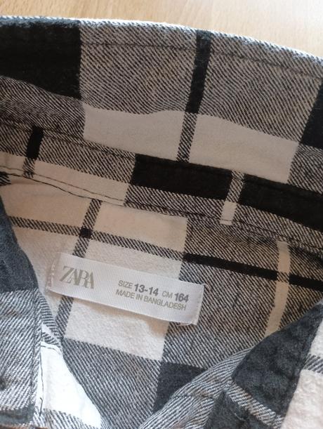 Flanelová košeľa, zara,164
