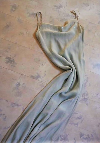 Luxusné hodvábne spoločenské šaty, 40