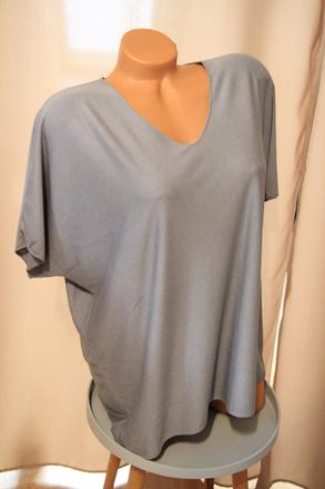 Šedý pletený top, xl, xl