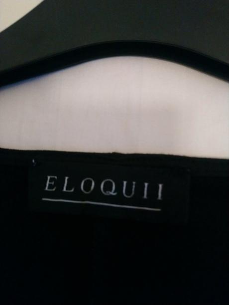 Dámska elastická čierna mikina, eloquii, xxl/xxxl, xxxl