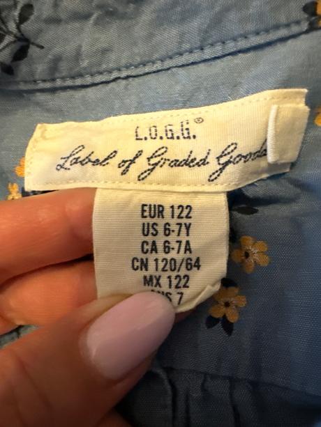 Košeľové šaty, h&m,122